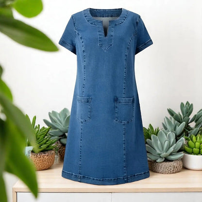 Jalia™ -  Myk denimkjole for kvinner