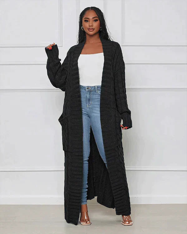 Leonora™ – Lang varm cardigan