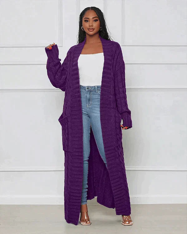 Leonora™ – Lang varm cardigan