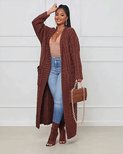 Leonora™ – Lang varm cardigan