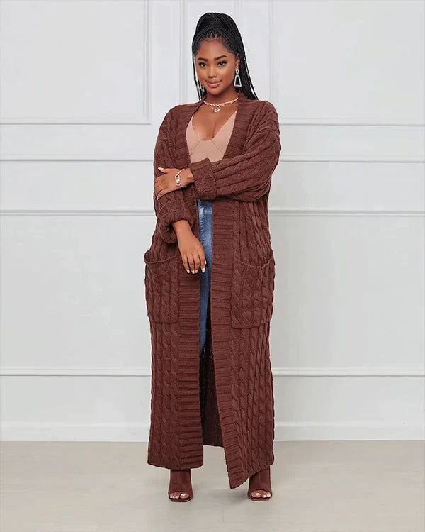Leonora™ – Lang varm cardigan