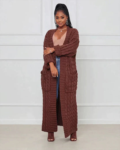 Leonora™ – Lang varm cardigan